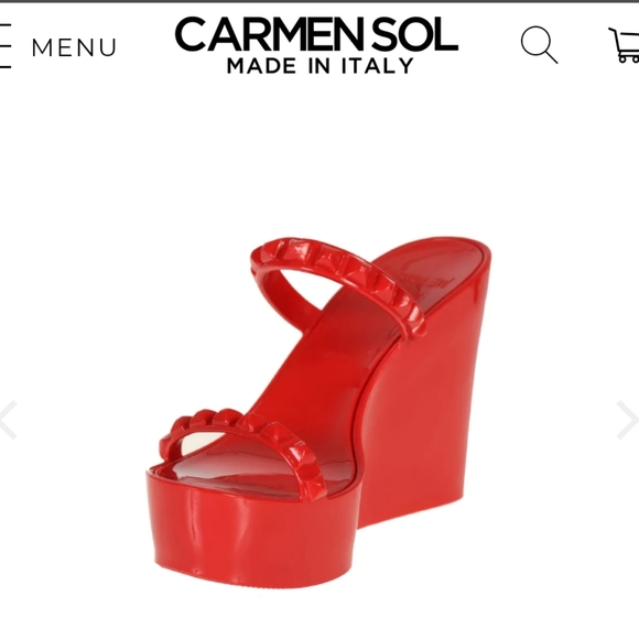 Carmen Sol Shoes - Carmen Sol Tonino Wedge Sandal Left Size 9/39 Right Size 10/40
